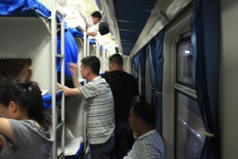 Arrival to WuYiShan on the K-Train. (Hard Sleeper) The 11-hour ride from Xiamen was unforgettable